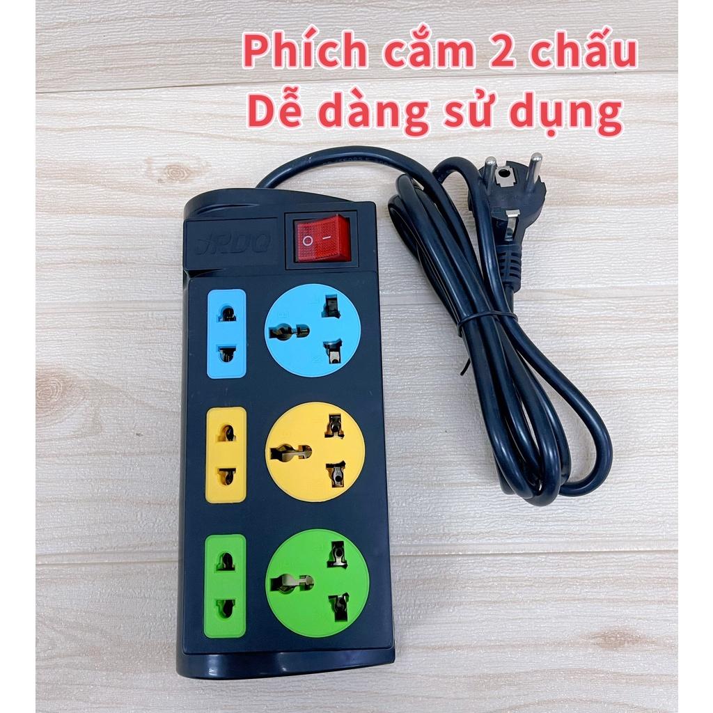 Ổ cắm điện đa năng dây 2m cắm được hầu hết các loại phích cắm trên thế giới