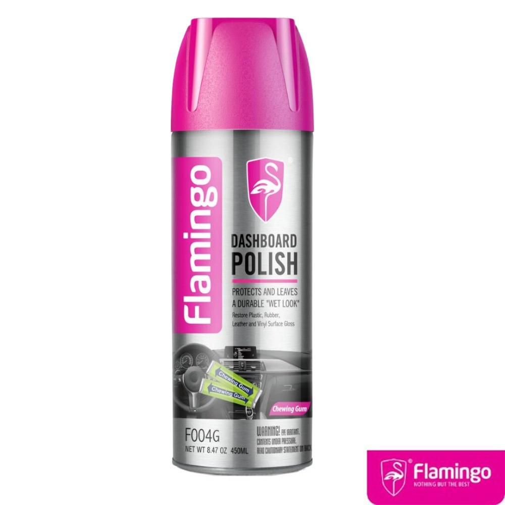 Bình xịt dưỡng bóng nội thất ô tô FLamingo F004 hương nhài, hương đào, cà phê