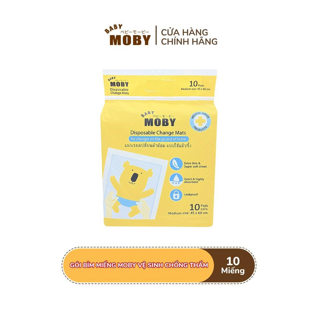 Tấm Lót Chống Thấm Moby Baby ️ Siêu Mềm Mịn Khô Thoáng