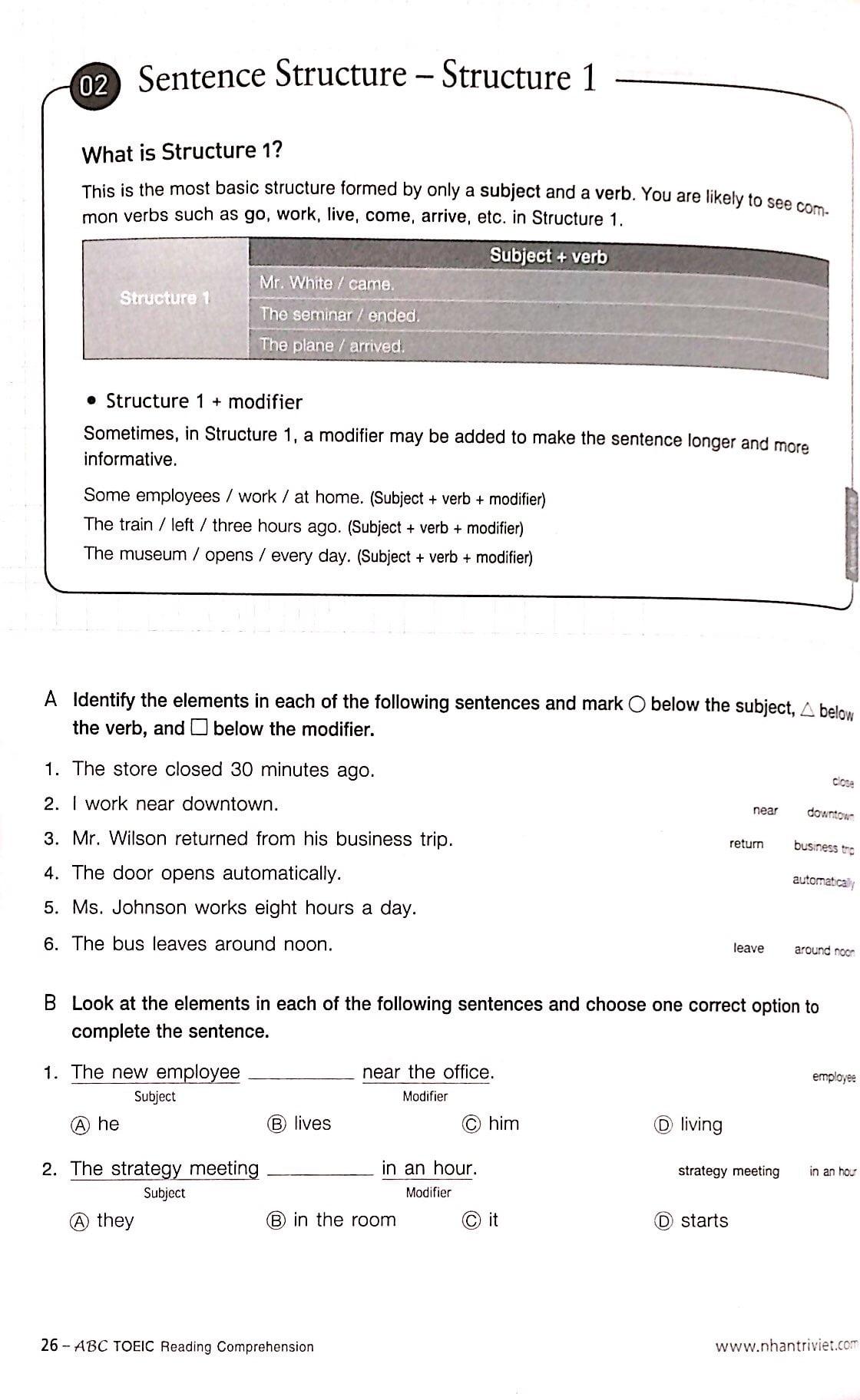ABC TOEIC RC - Reading Comprehension (Không CD)