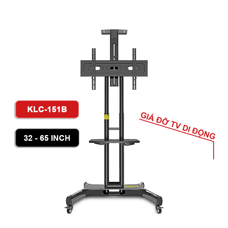 CỘT TIVI DI ĐỘNG KLC-151 (32&quot; - 65&quot;) GIÁ TREO TI VI DI ĐỘNG