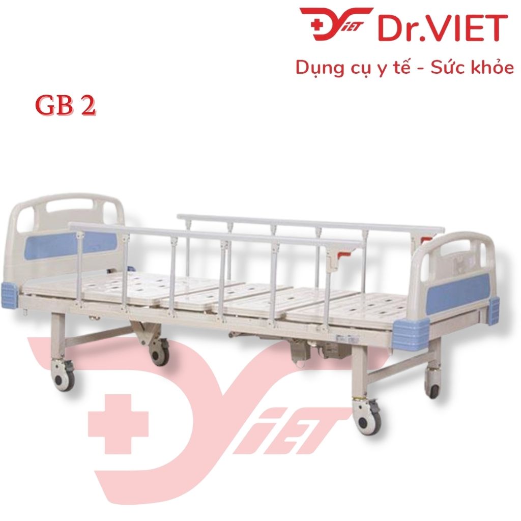 Giường bệnh nhân điện 2 chức năng Lucass GB-2 điều khiển bằng điện năng, phù hợp với người già và người khuyết tật