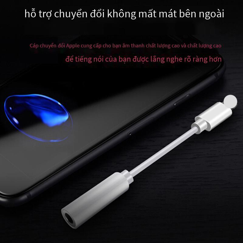 Phong cách mới nhất phù hợp với cáp bộ chuyển đổi âm thanh tai nghe Apple Lightning sang bộ chuyển đổi card âm thanh U-shield cuộc gọi trực tiếp 3,5mm