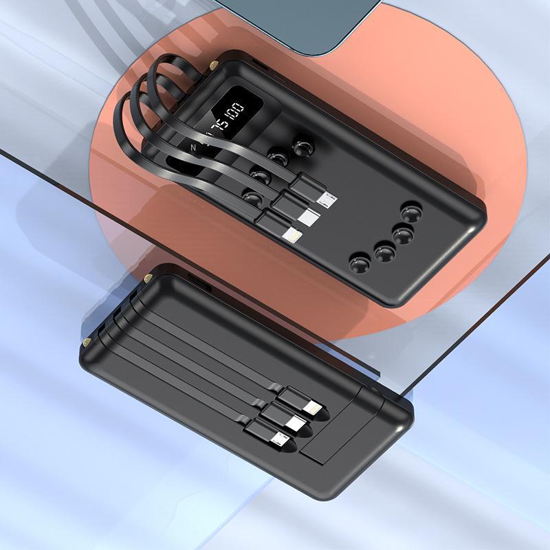 Cốc hút phong cách mới nhất đi kèm với một dòng sạc kho báu 20000 mAh khung có thể tháo rời in logo điện thoại di động