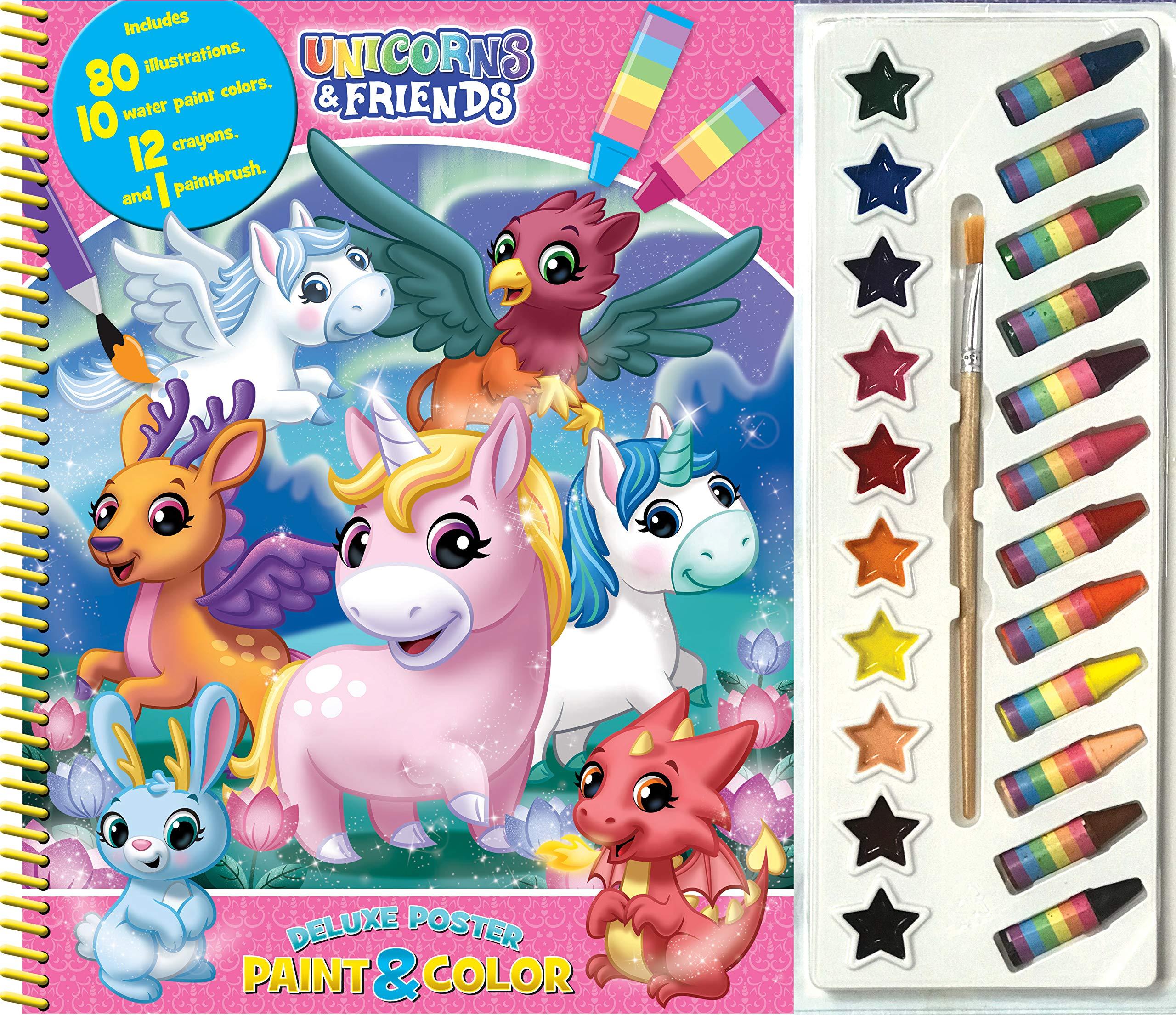 Unicorns &amp; Friends Deluxe Poster Paint &amp; Color