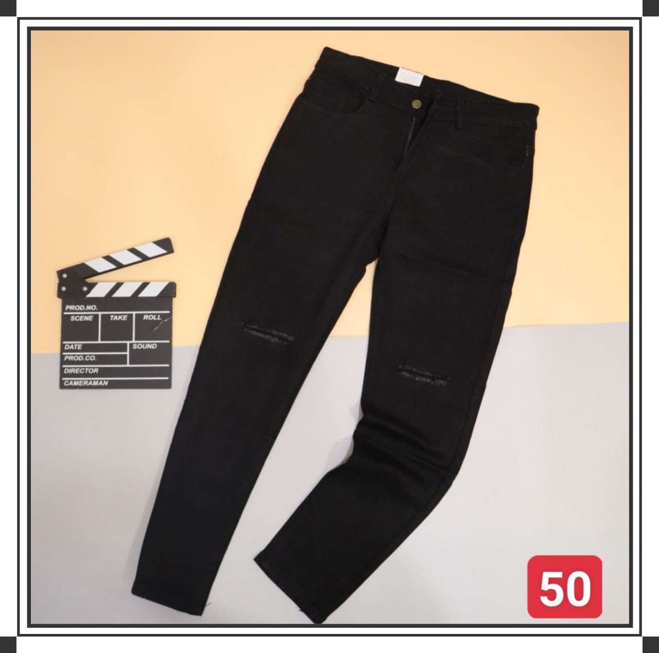 Quần Bò Nam cao cấp chất jean co dãn màu đen phong cách - mã XNĐ01