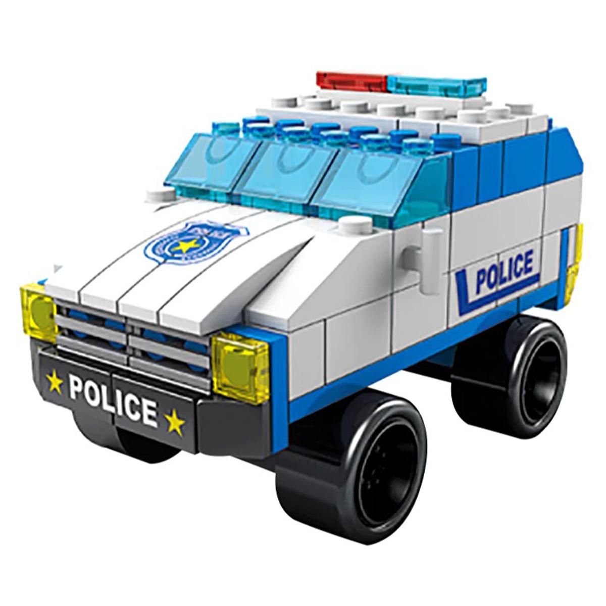 Đồ Chơi Lắp Ráp Xe Cảnh Sát 6 Trong 1 - Police Car - Toys&amp;Joys 8978-4 (1000 Mảnh Ghép)