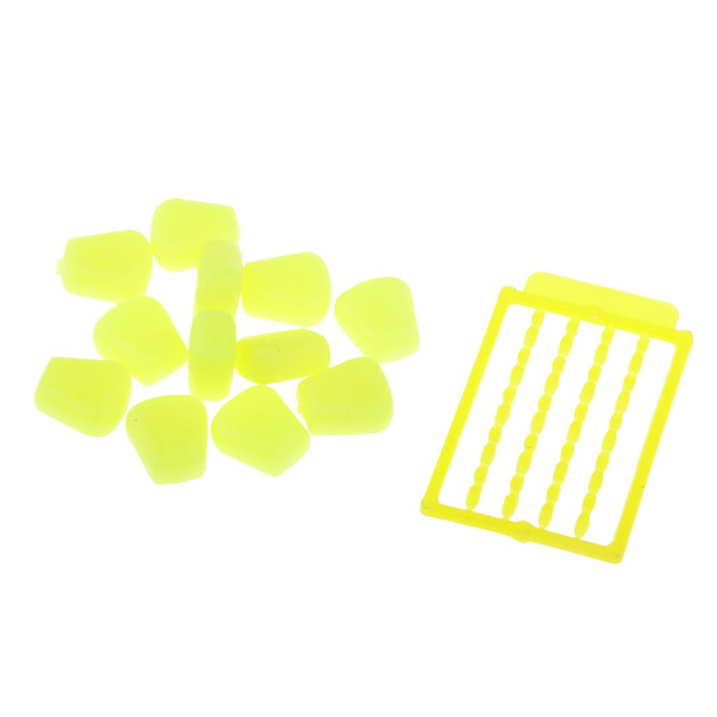 13pcs Artificial Corn Lures Pop Up Baits & Boilie Stopper Bait Dumbell Stops