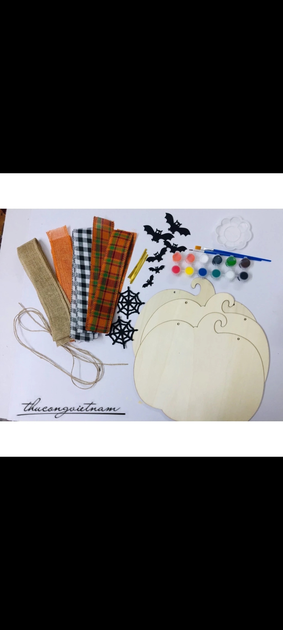 Bộ nguyên liệu vẽ bảng bí ngô