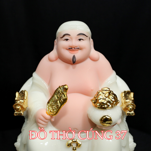TƯỢNG THẦN TÀI THỔ ĐỊA MÀU TRẮNG