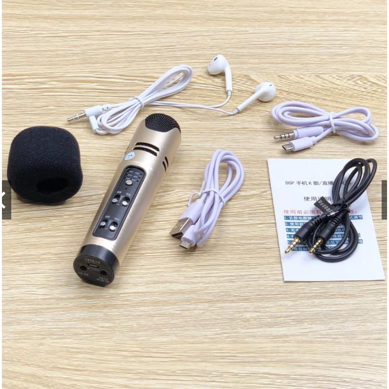 Micro C16 Hát Karaoke Livestream LOẠI 1  Chế độ Autotune, Giả giọng Người Già, Trẻ Nhỏ, Âm Thanh Sống Động