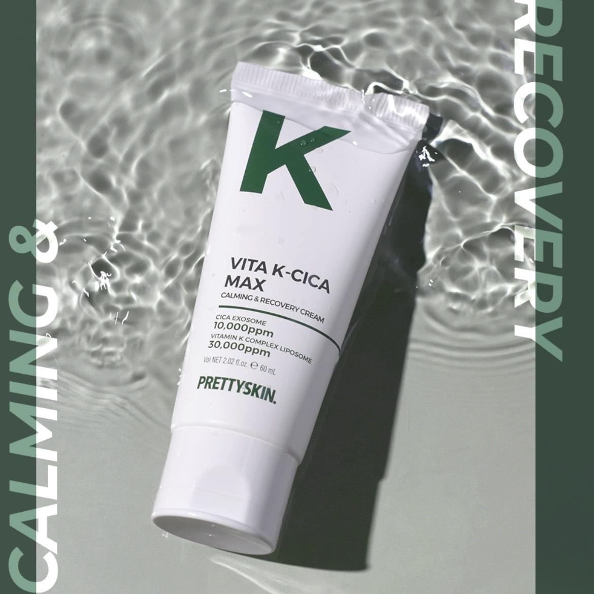 Kem dưỡng Vita K-Cica Max Calming &amp; Recovery Cream Prettyskin 60ml