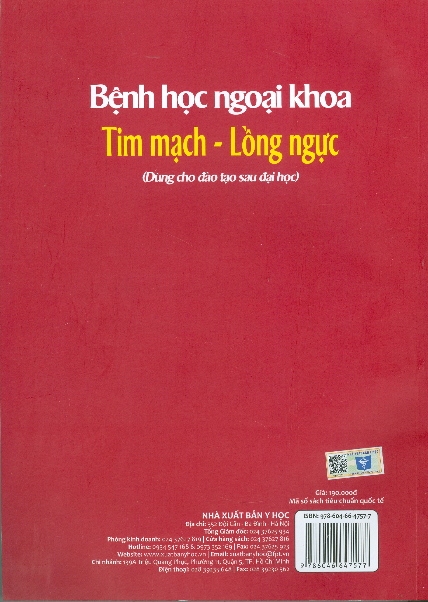 Bệnh Học Ngoại Khoa Tim Mạch - Lồng Ngực