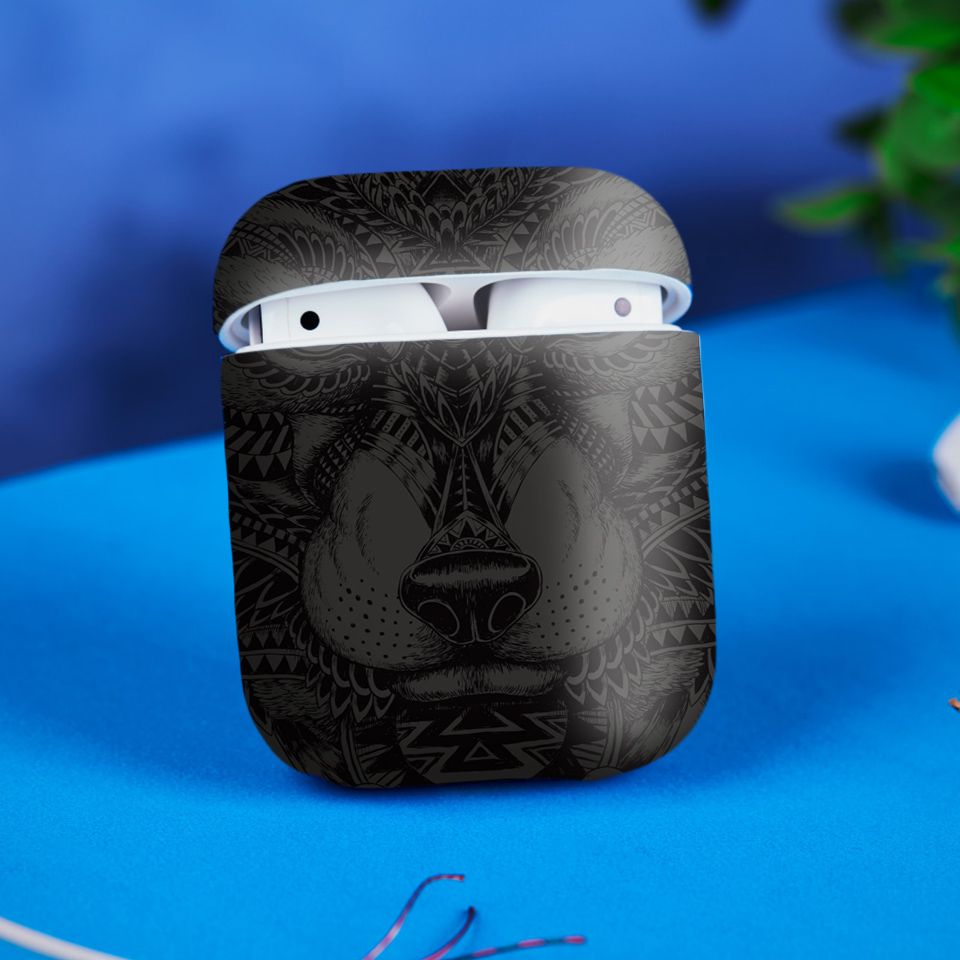 Miếng dán skin chống bẩn cho tai nghe AirPods in hình thiết kế - atk155 (bản không dây 1 và 2