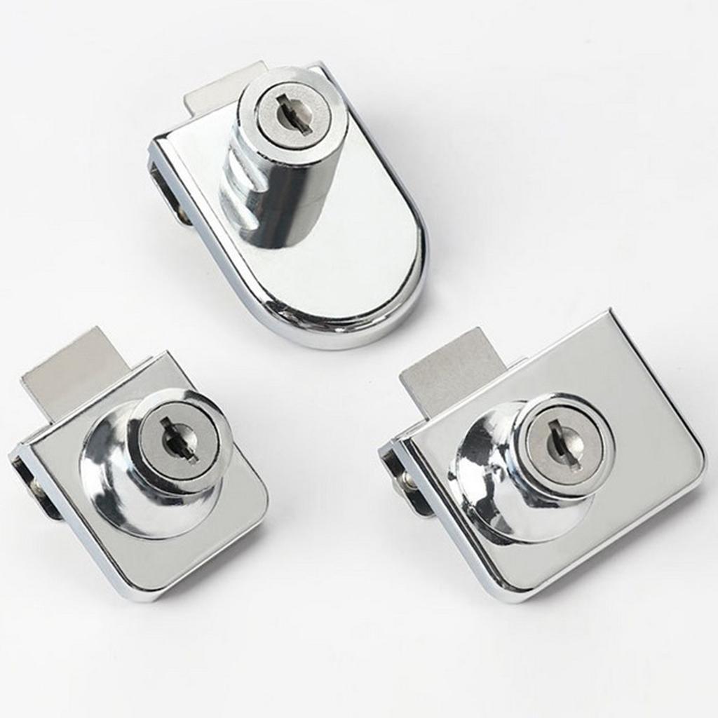 Ổ Khóa Cửa Tủ Kính Kèm Chìa Khóa Tiện Lợi