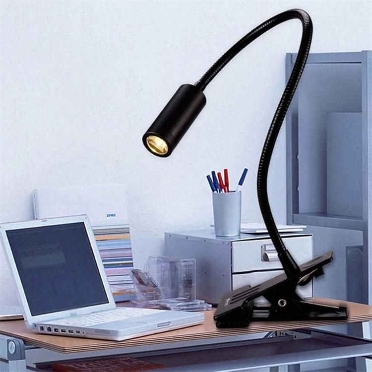 Đèn đọc sách kẹp đầu giường Led 3W, Loại ánh sáng chiếu rọi, Nguồn USB 5V