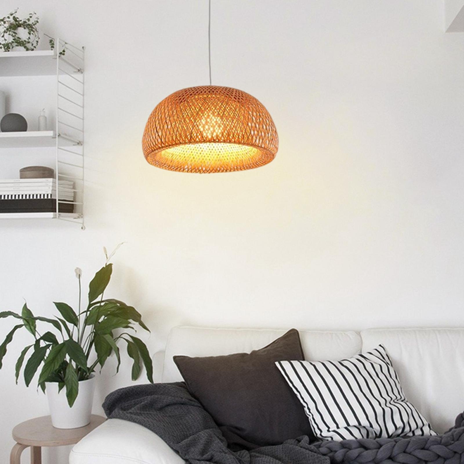 Bamboo Lamp Shade  Room Ceiling Pendant Chandelier Lampshade Decor