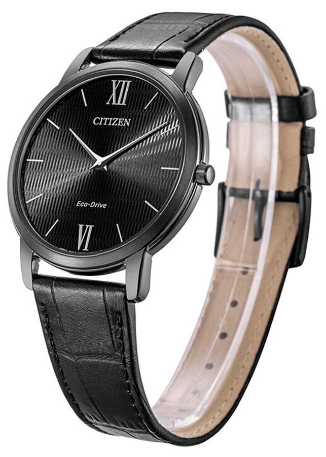 Đồng Hồ Nam Citizen Siêu Mỏng Dây Da AR1135-10E - Mặt Đen (Sapphire)