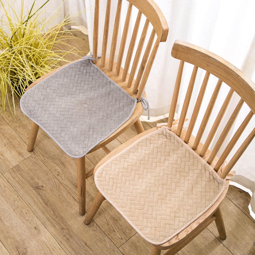 Đệm lót ghế ngồi vải nhung mềm mại chống trượt có thể giặt