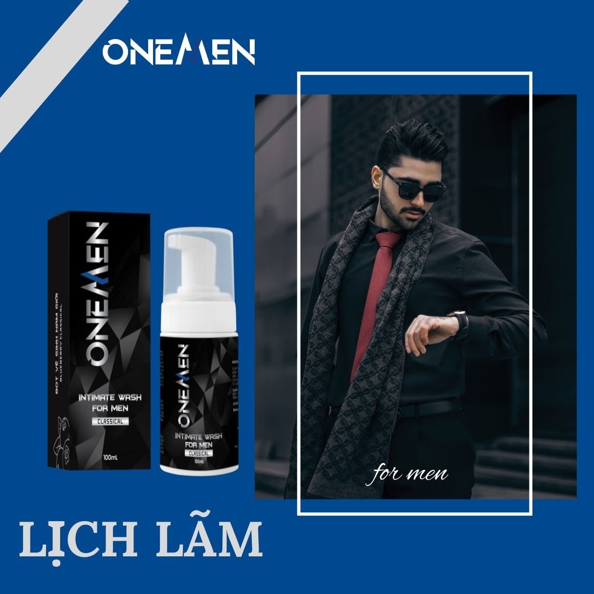 Combo Tiết Kiệm: Bọt Vệ Sinh Nam + Sữa Tắm OneMen TẶNG Nước Hoa Cho Nam Perfume