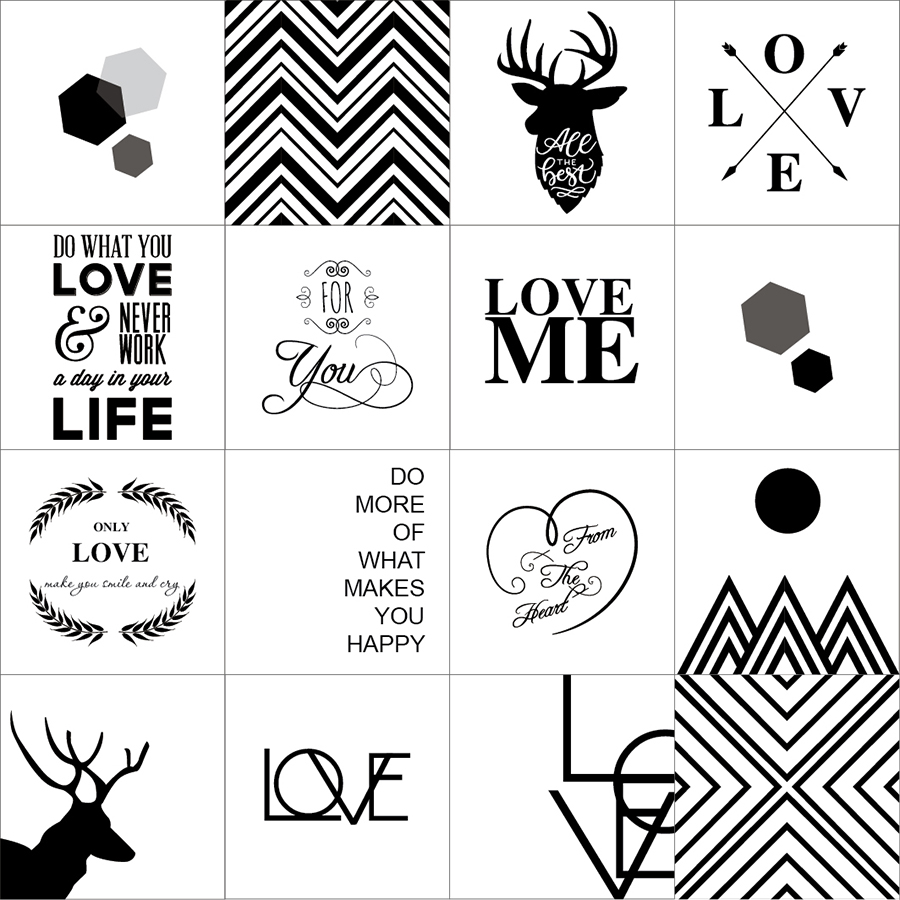 Decal Gạch bông Love Me KT50