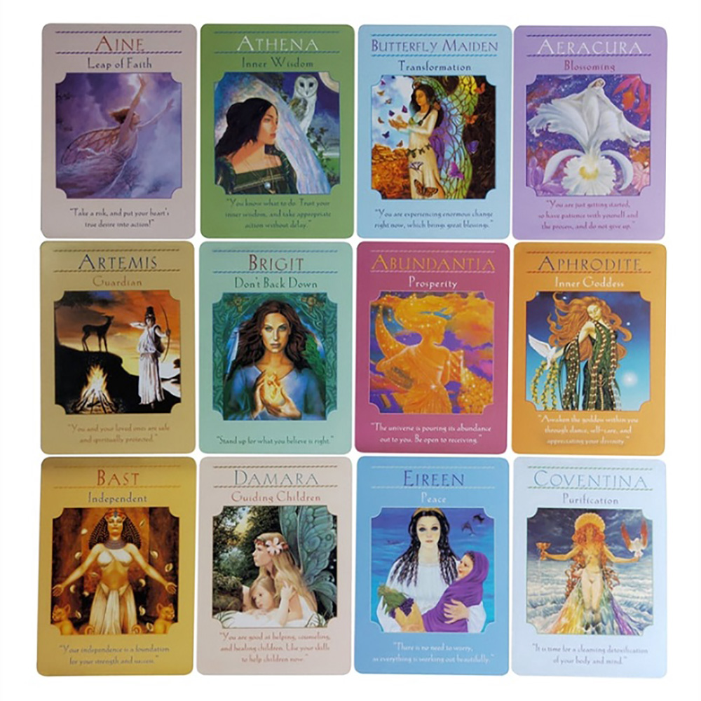 Bộ Bài Oracle Goddess Guidance Oracle Tặng Đá Thanh Tẩy