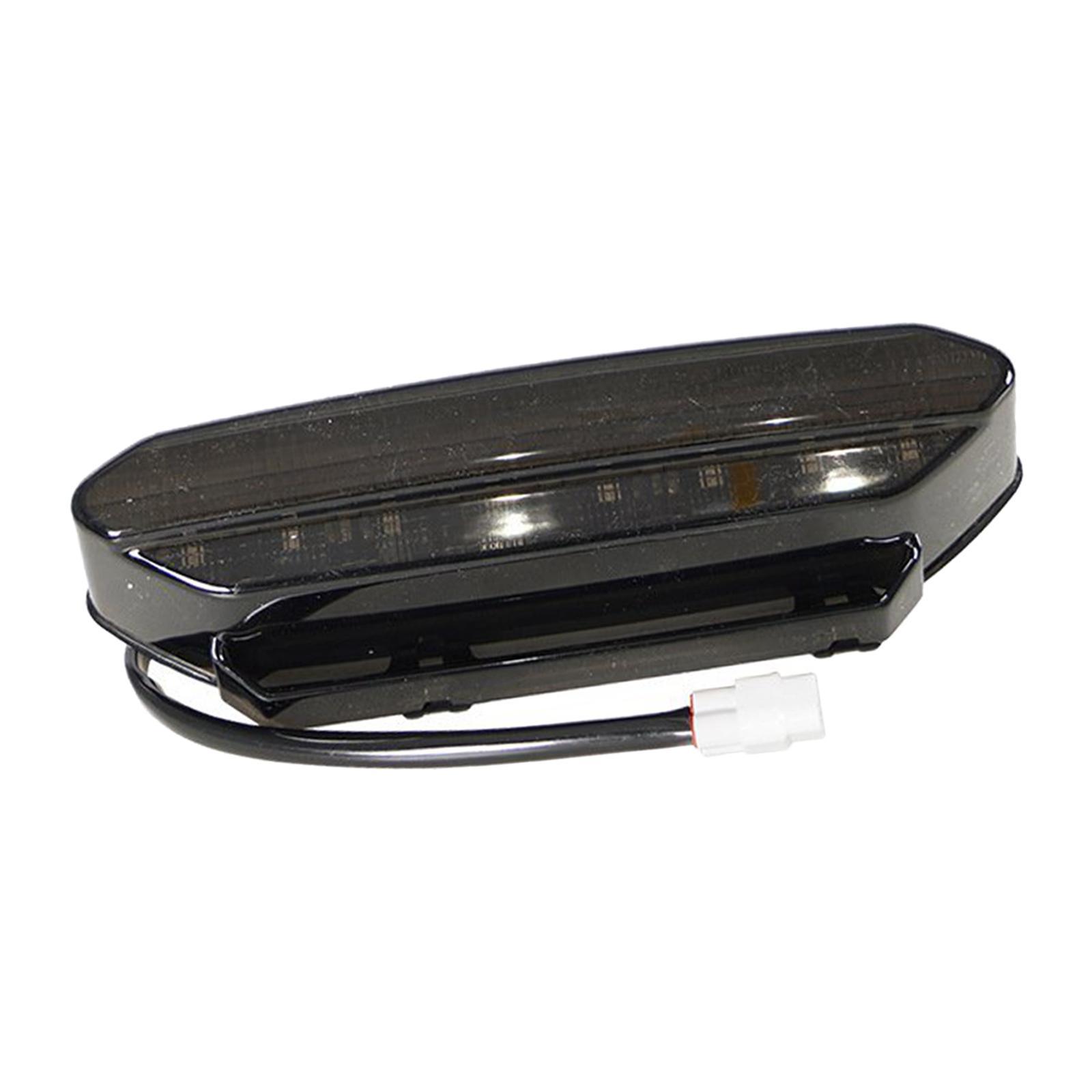 Motorcycle Rear Led Brake Tail Light Indicators Black