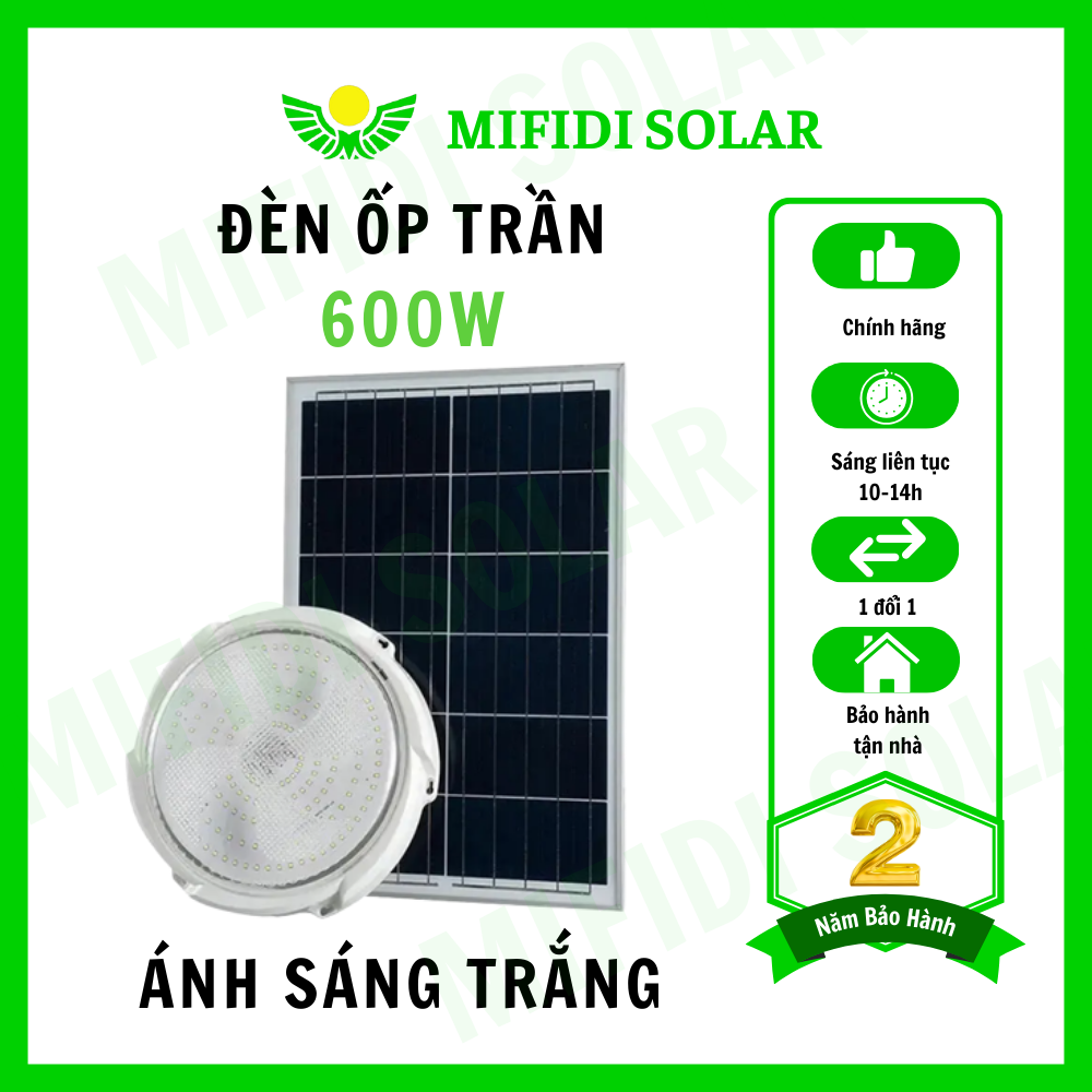 Đèn Ốp Trần 600W sáng trắng MIFIDI size siêu to 43cm cực hiếm trên thị trường OT600