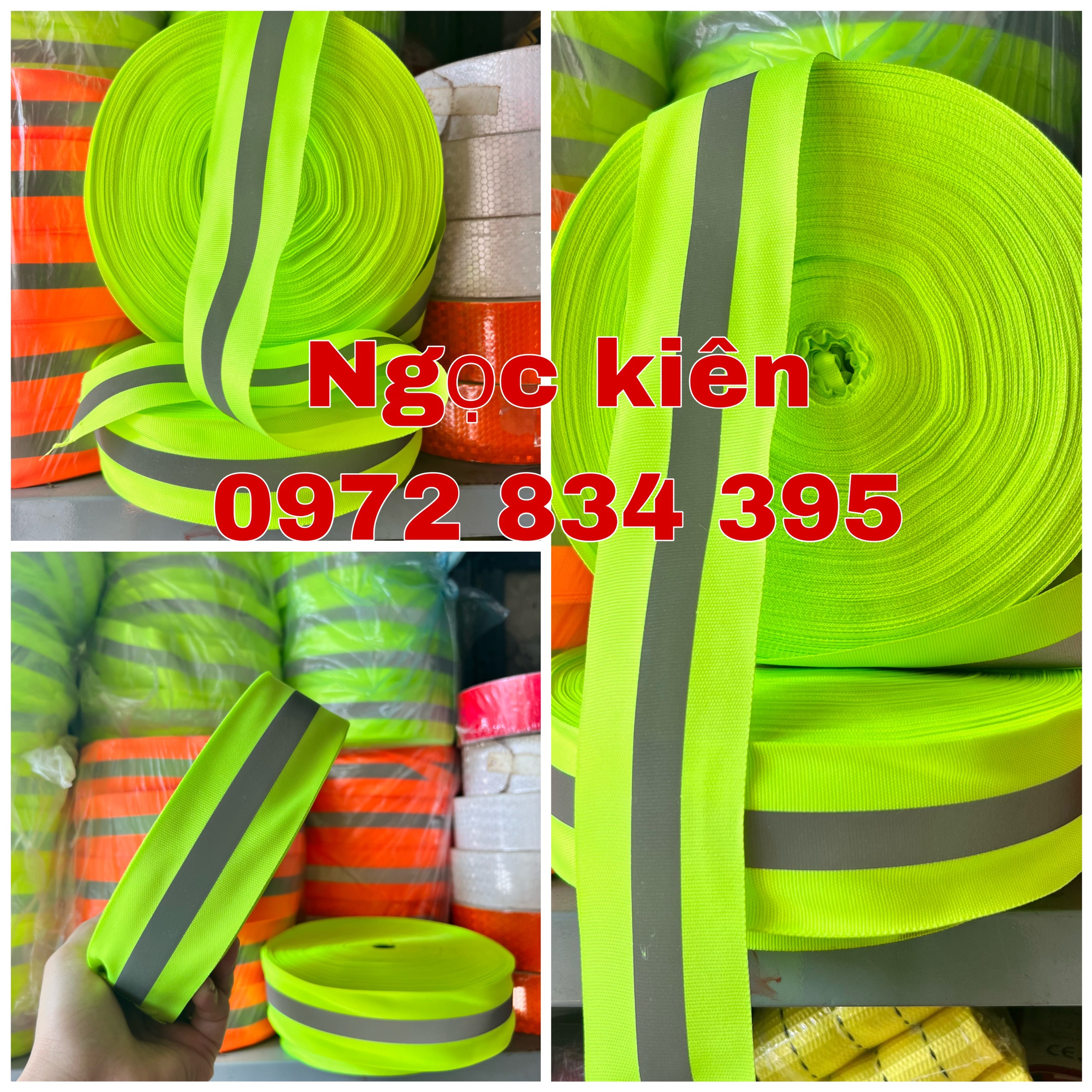 CUỘN PHẢN QUANG,DÂY VẢI PHẢN QUANG MAY QUẦN ÁO