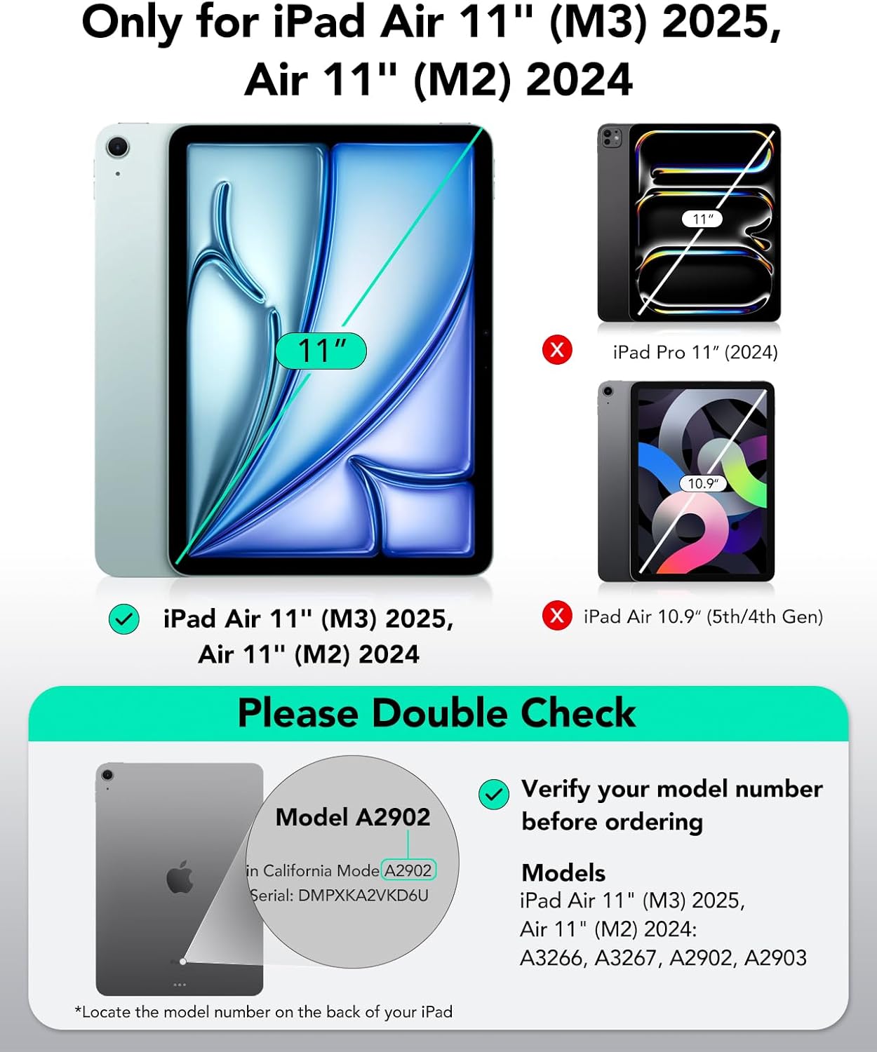 Kính cường lực dán màn hình cho iPad Air 11 inch / iPad Air 13 inch M2 M3 2025/2024 ESR UltraFit Classic Screen Protector - Hàng Chính Hãng