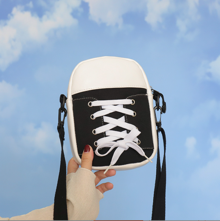Túi đeo chéo nữ canvas hình giày thắt dây cute đeo đi chơi phong cách Ulzzang Hàn Quốc dễ thương