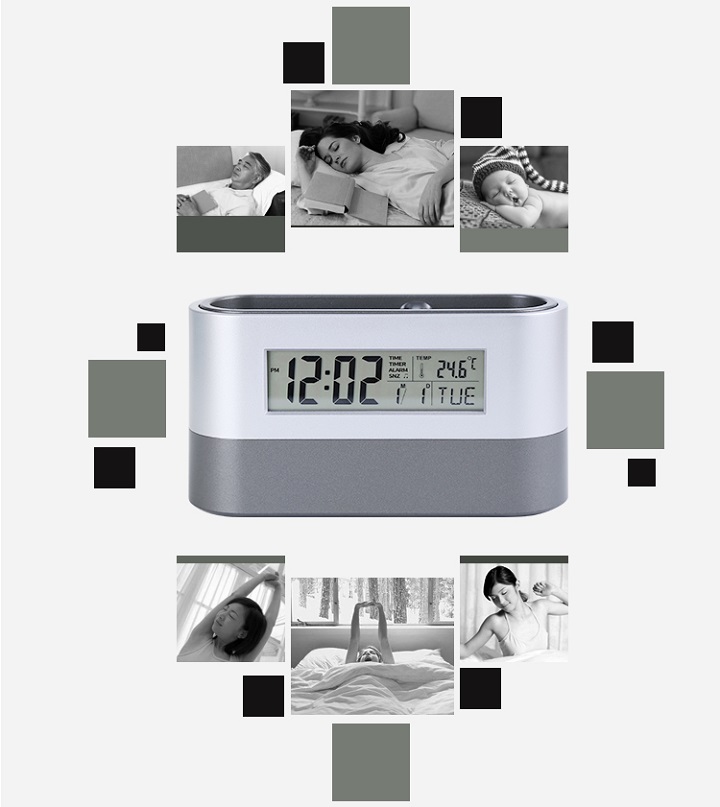 Hộp đựng bút để bàn 2in1 kiêm đồng hồ hiển thị thời gian, nhiệt độ độ ẩm, đếm ngược đa năng M3