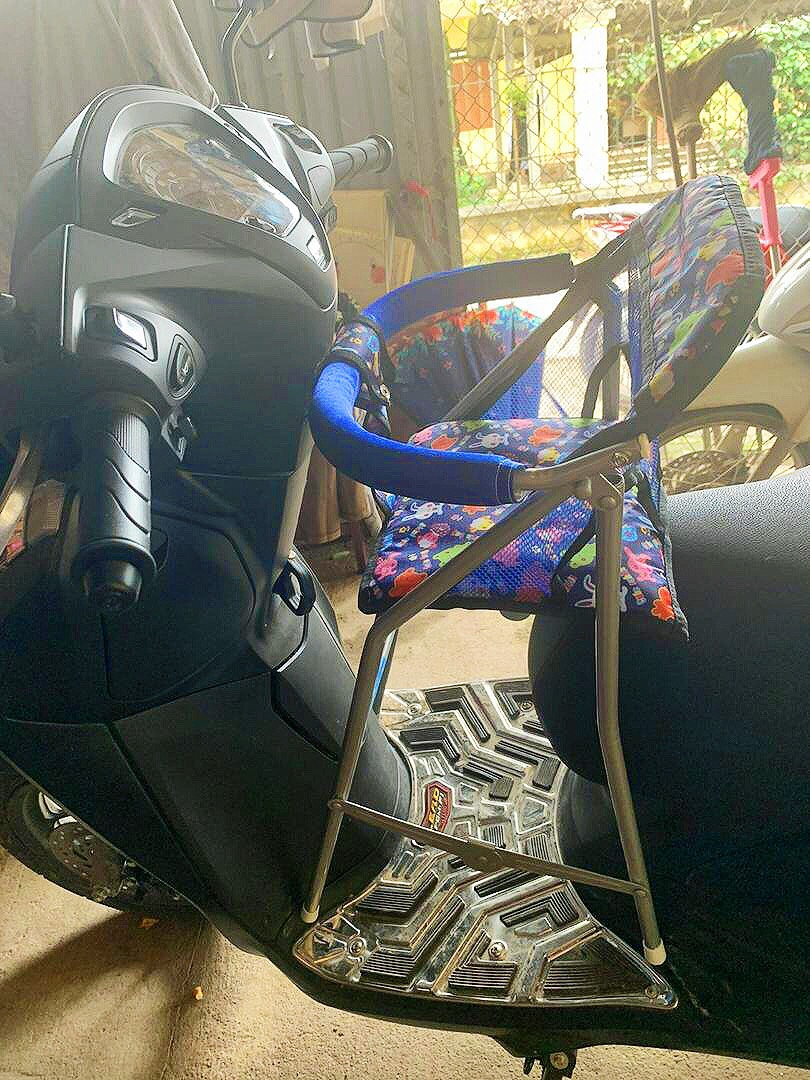 Ghế ngồi xe máy Lead, Scr , Acruzo , Shark, GHẾ GA XẾP SẮT SƠN TĨNH ĐIỆN