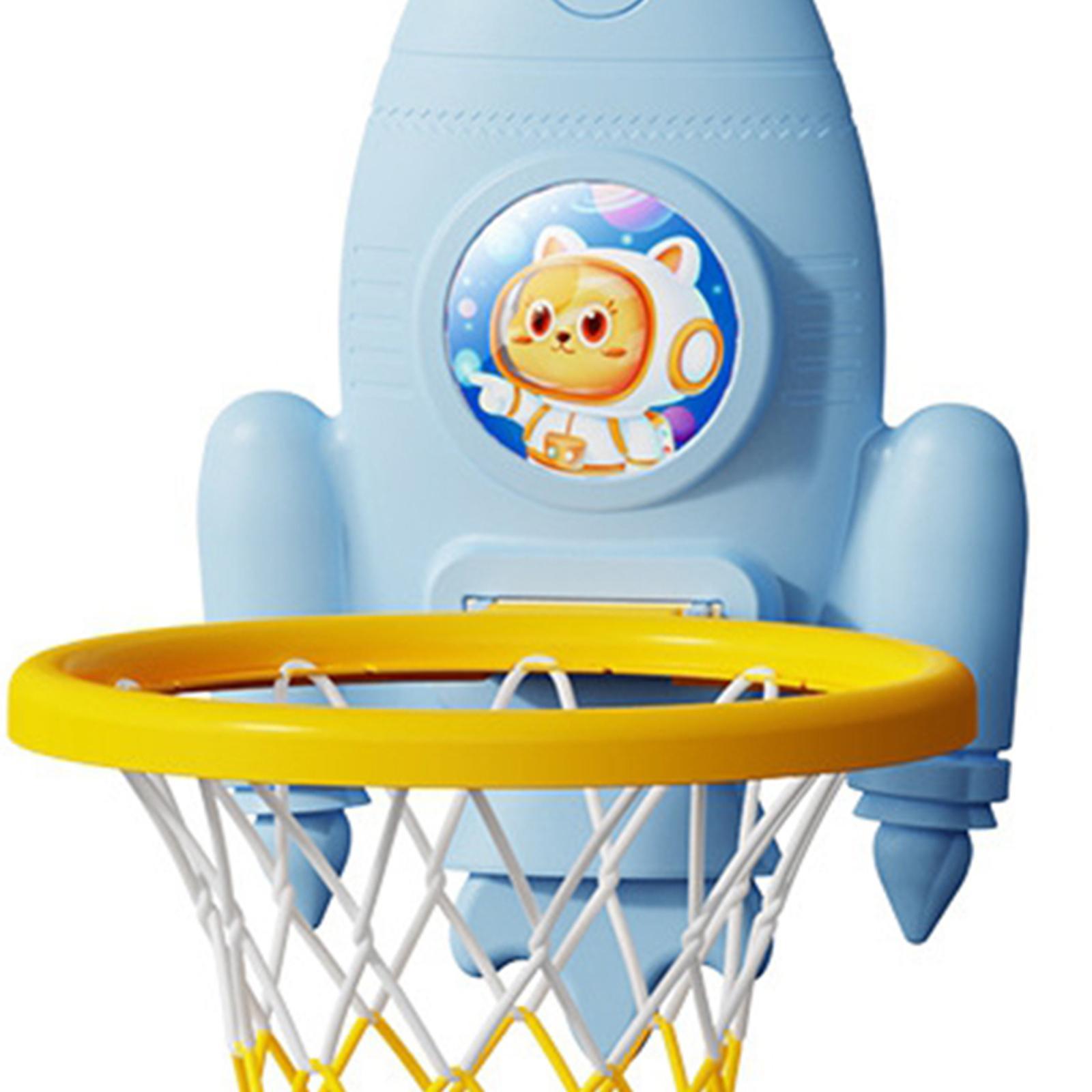 Toddler Basketball Hoop Set Cartoon Outdoor Indoor Game Foldable Basketball Hoop for Girls Gifts
