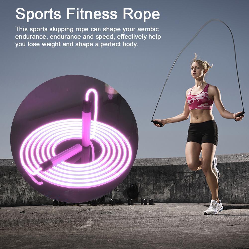 3 Mét Dây Nhảy Phát Sáng Dây Nhảy Tập Thể Dục Nhanh Bỏ Qua Dây Sáng Trong Nhà Ngoài Trời Nhảy Tập Thể Dục Nigh