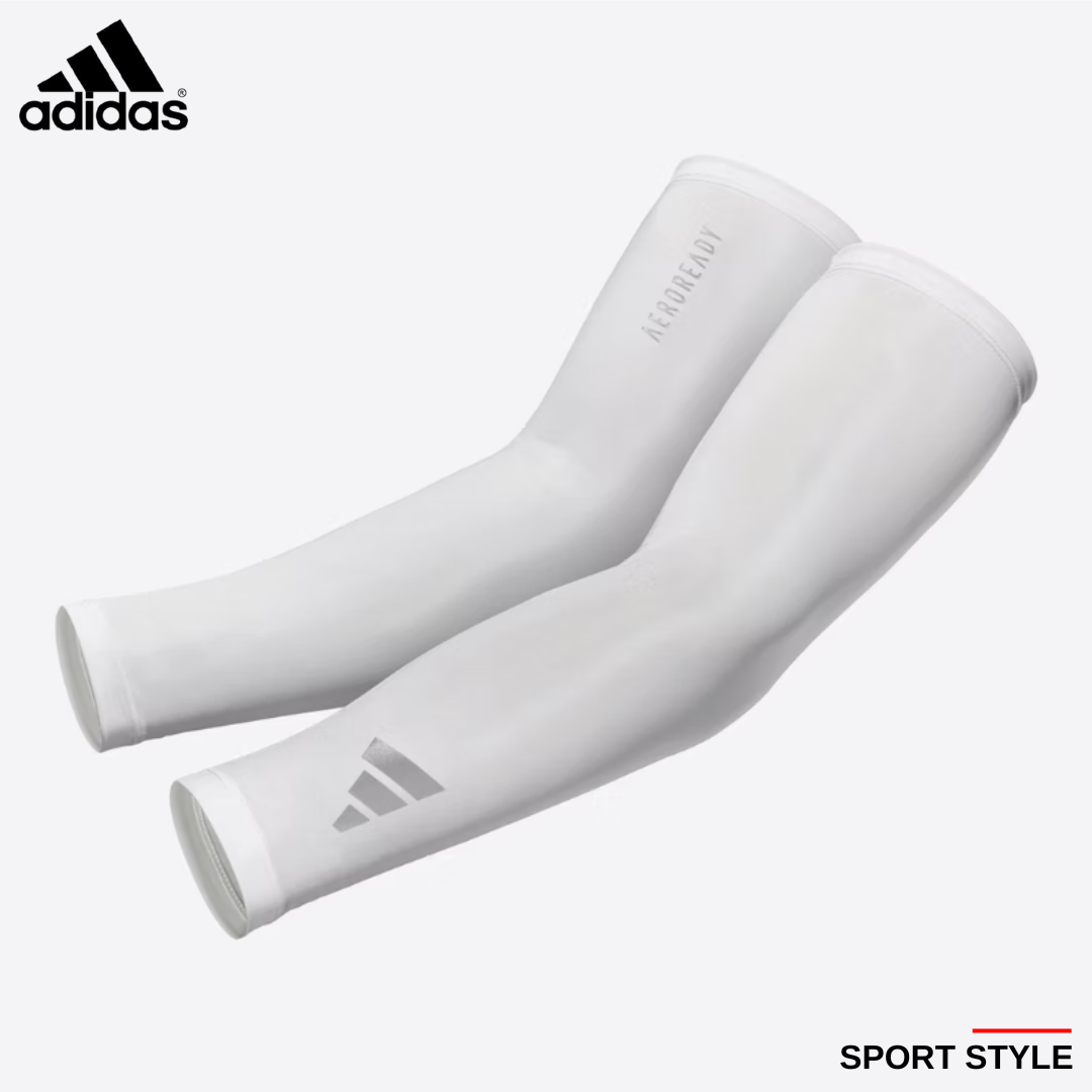 Băng Bảo Vệ Cánh Tay ADIDAS ADSL-1301WH Aeroready Compression Arm Sleeve (1 Cặp) - Hàng Chính Hãng