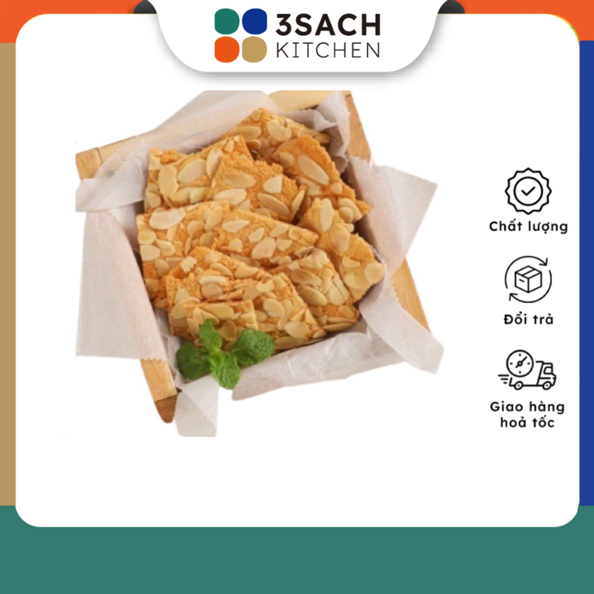 Bánh Ngói Hạnh Nhân 3Sach Kitchen - 115g