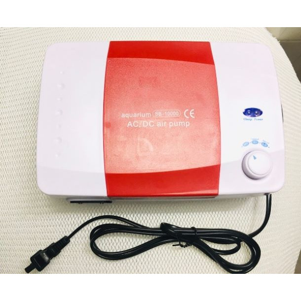 Máy sủi khí oxy TÍCH ĐIỆN 2 vòi SB-10000 cho hồ cá