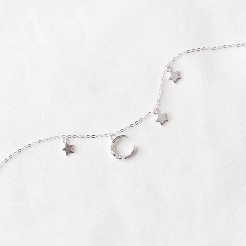 Lắc tay bạc trăng sao YN JEWELRY SL
