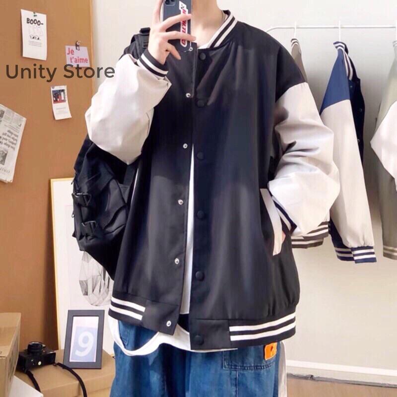 Áo Khoác BOMBER DÙ 2 LỚP BASIC TRƠN Form Rộng Ulzzang Nam Nữ Unisex