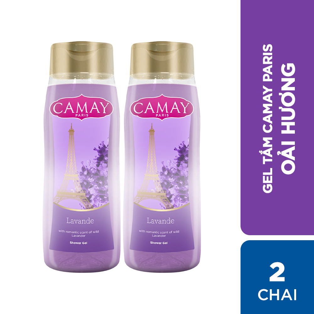 Combo 2 chai Gel tắm hương oải hương Camay Paris 500ml