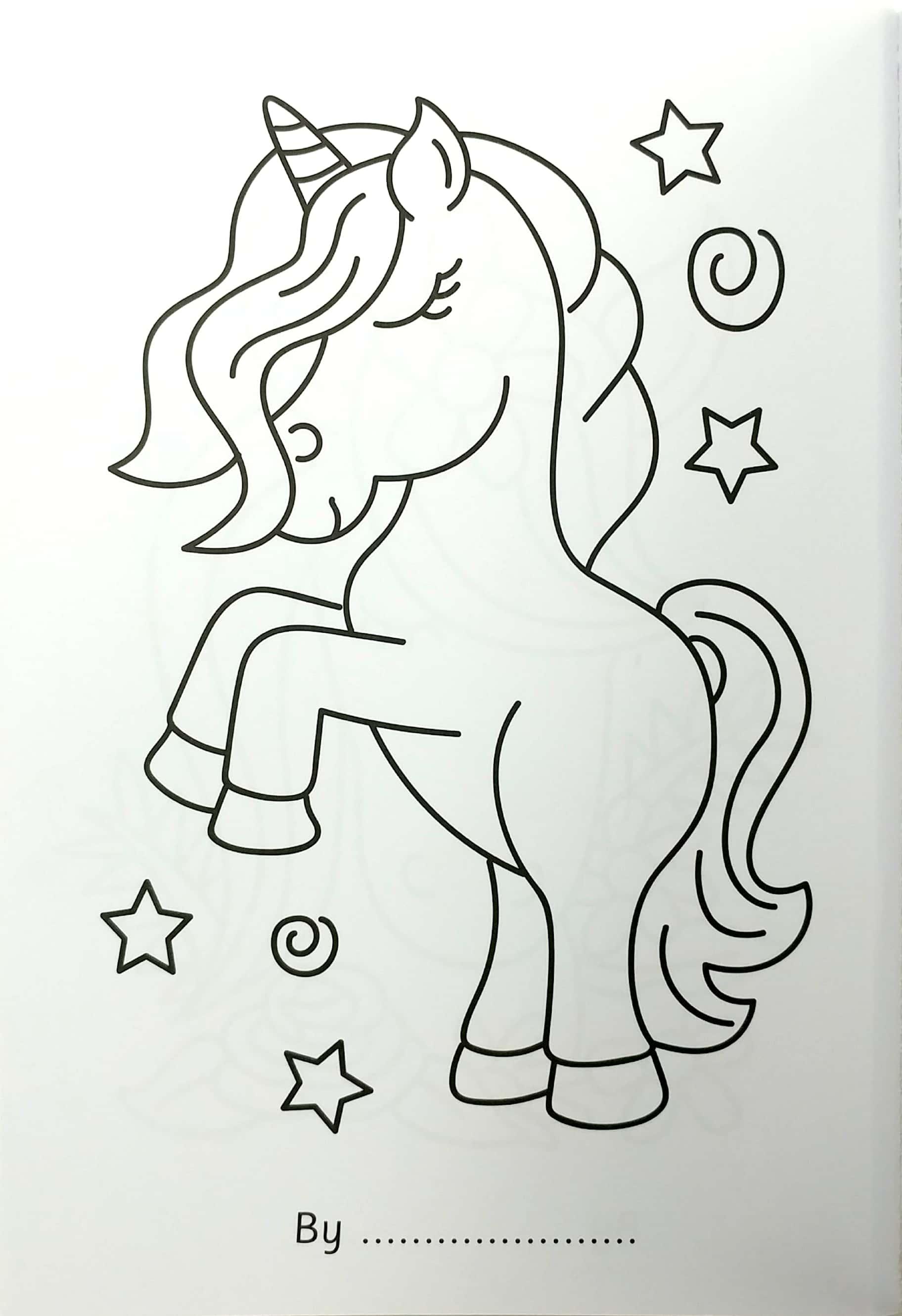 Bumper Unicorn Colouring