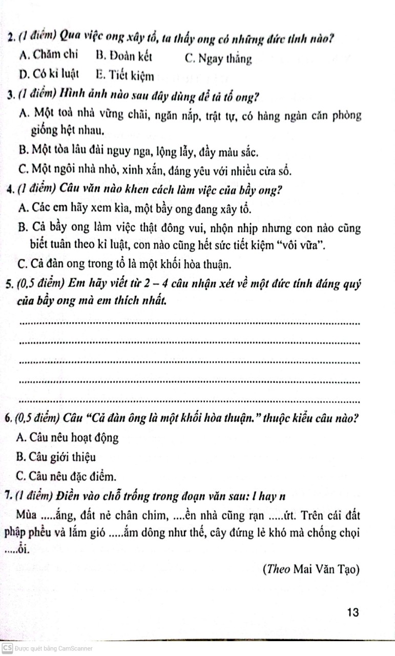 Bộ Đề kiểm Tra Môn Tiếng việt Lớp 3 ( Bám sát sách Giáo Khoa Kết Nối Tri Thức Với Cuộc Sống )