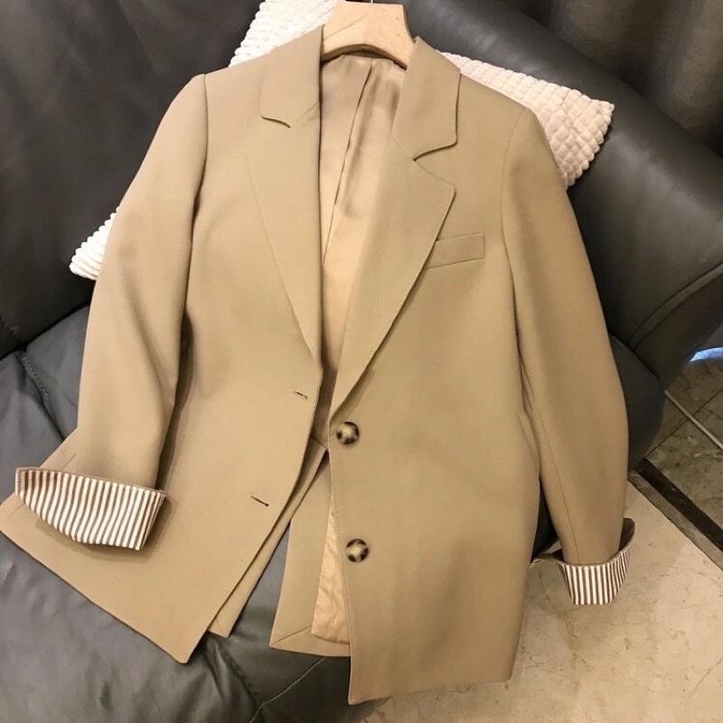 Áo Blazer nữ dáng xuông phong cách hàn quốc mẫu mới chất đẹp mã ZELE495