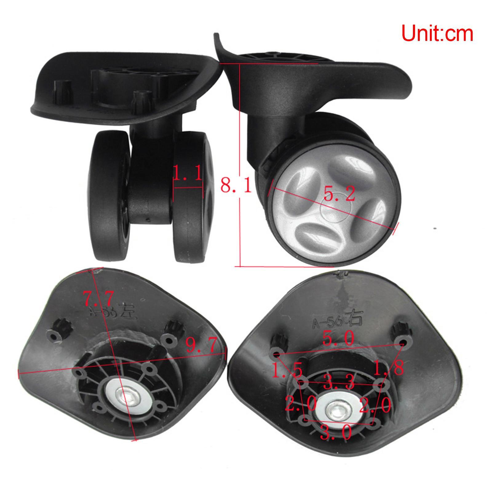2 Pieces Suitcase Luggage Swivel Caster Wear Resistant Repair Luggage Wheels