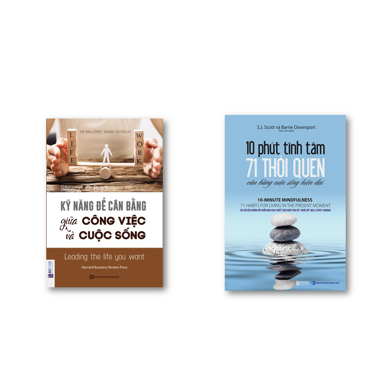 Combo Kỹ năng để cân bằng giữa công việc và cuộc sống + 10 phút tĩnh tâm – 71 thói quen cân bằng cuộc sống hiện đại