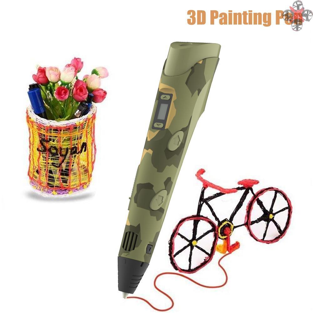 CTOY Digital Display Intelligent 3D Printing Pen High Temperature 3D Graffiti Painting Pens with USB Cable