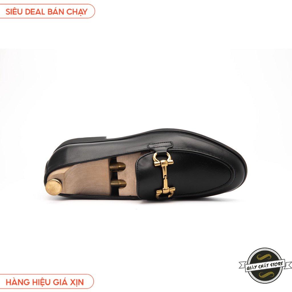 Giày Lười Nam Công Sở XOĂN SHOP Da Pu Pu Size 38 Đến 43 Màu Đen - G062