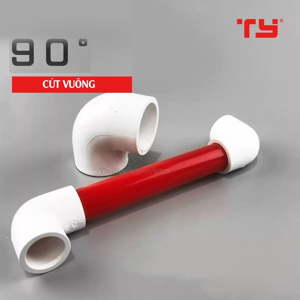 Cút vuông nhựa PVC nhãn hiệu TY dùng cho bể cá cảnh