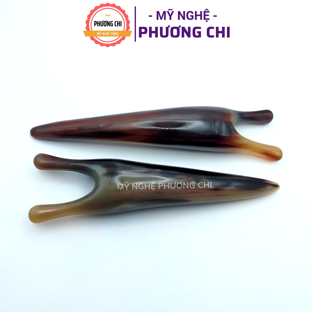Cây ấn huyệt massage body cột sống bằng sừng trâu, dụng cụ massage mũi | Mỹ Nghệ Phương Chi
